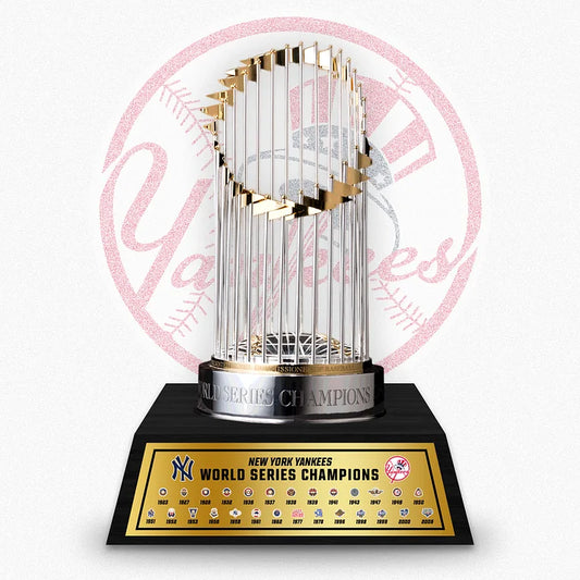 [MLB] New York Yankees World Series Commissioner's Trophy 11.8"(30cm) With Wooden Base