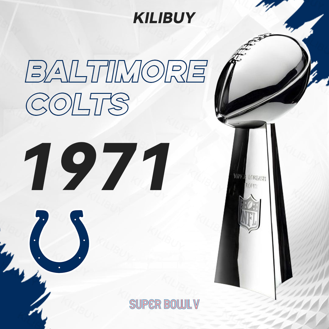 [NFL]1971 Vince Lombardi Trophy, Super Bowl 5, V Baltimore Colts