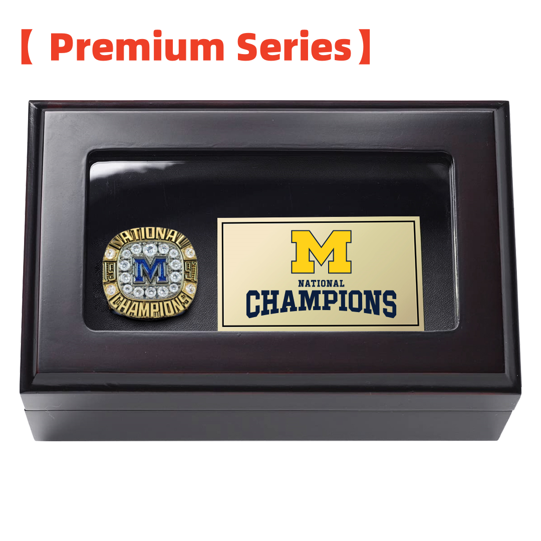 [ Premium Series]Michigan Wolverines College Football Rose Bowl Championship Ring (1997)