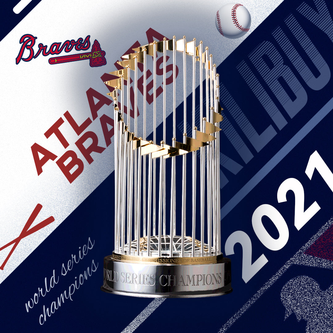 [MLB]2021 World Series Trophy,Atlanta Braves