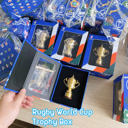 The Webb Ellis Cup Rugby World Cup Champions Trophy Color Box 10cm Metal