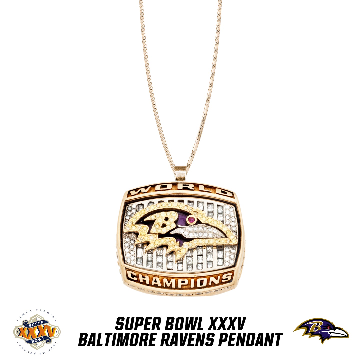 2000 season Baltimore Ravens Super Bowl XXXV Pendant