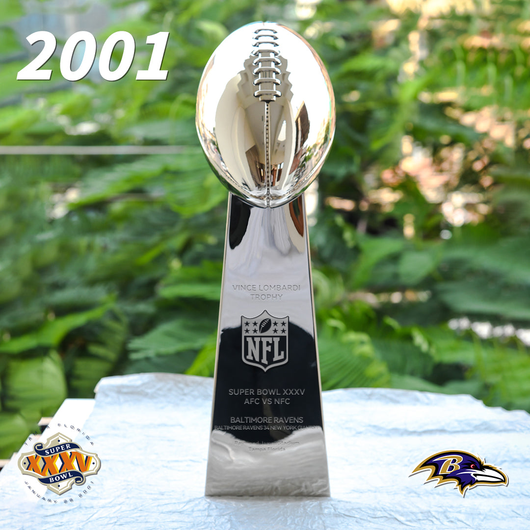 [NFL]2001 Vince Lombardi Trophy, Super Bowl 47, XLVII Baltimore Ravens