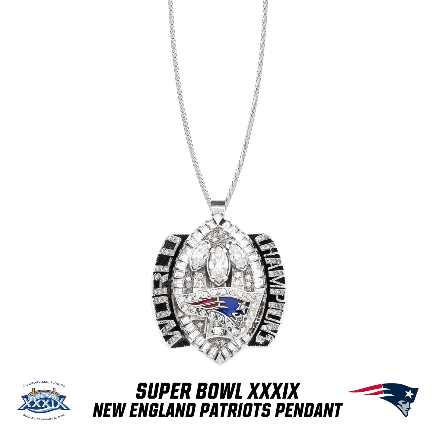 2004 season New England Patriots Super Bowl XXXIX Pendant