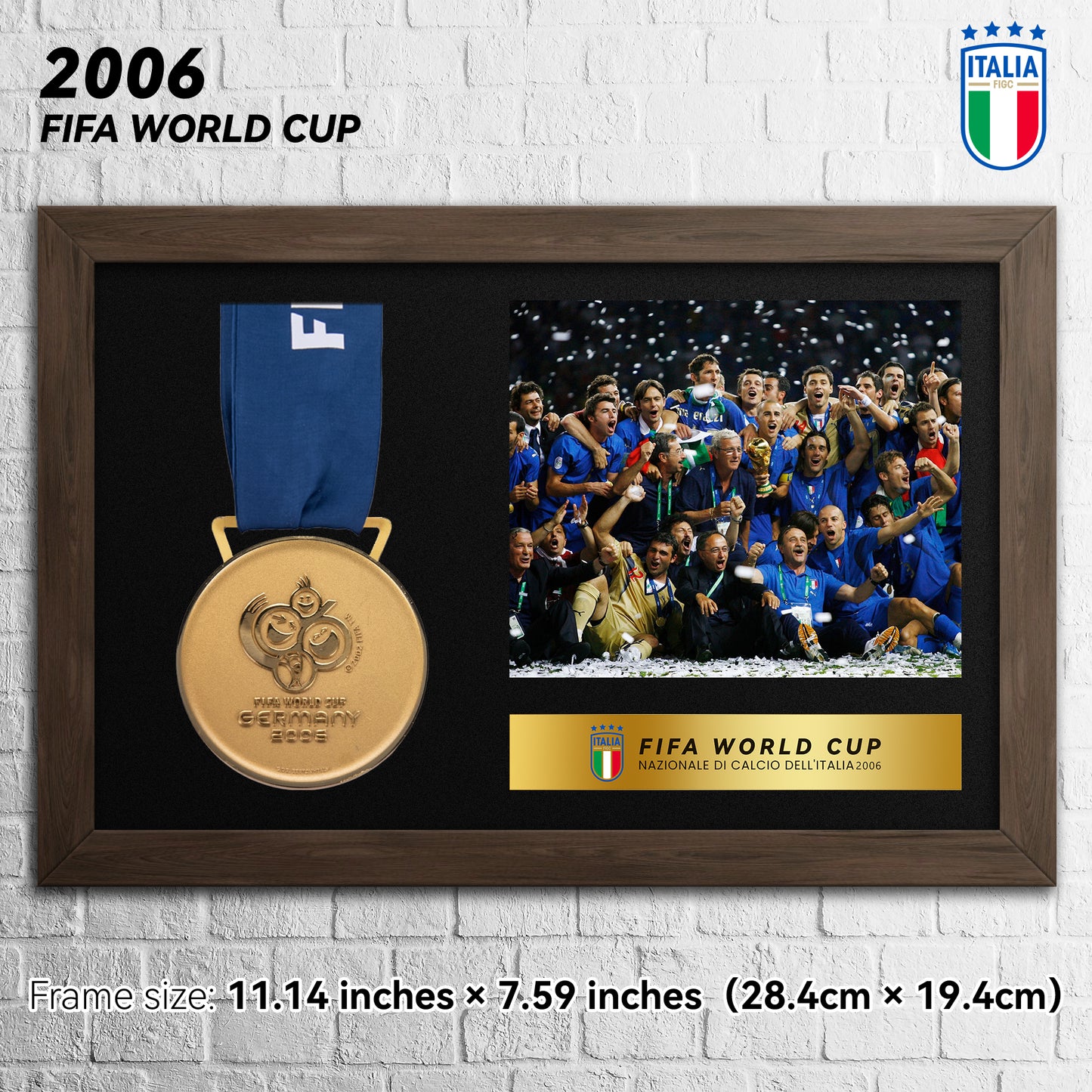 2006 Italy FIFA World Cup  Football Medal Frame