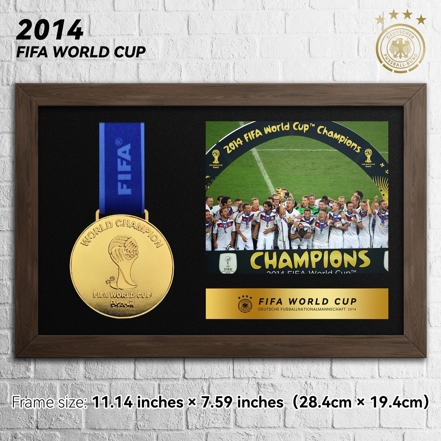 2014 Germany FIFA World Cup  Football Medal Frame