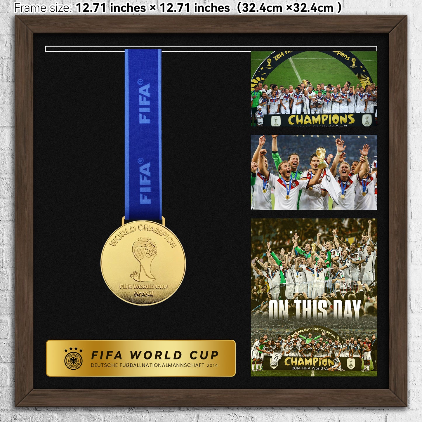 2014 Germany FIFA World Cup  Football Medal Frame