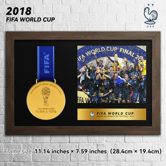 2018 France FIFA World Cup  Football Medal Frame