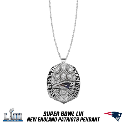 2018 season New England Patriots Super Bowl LIII Pendant