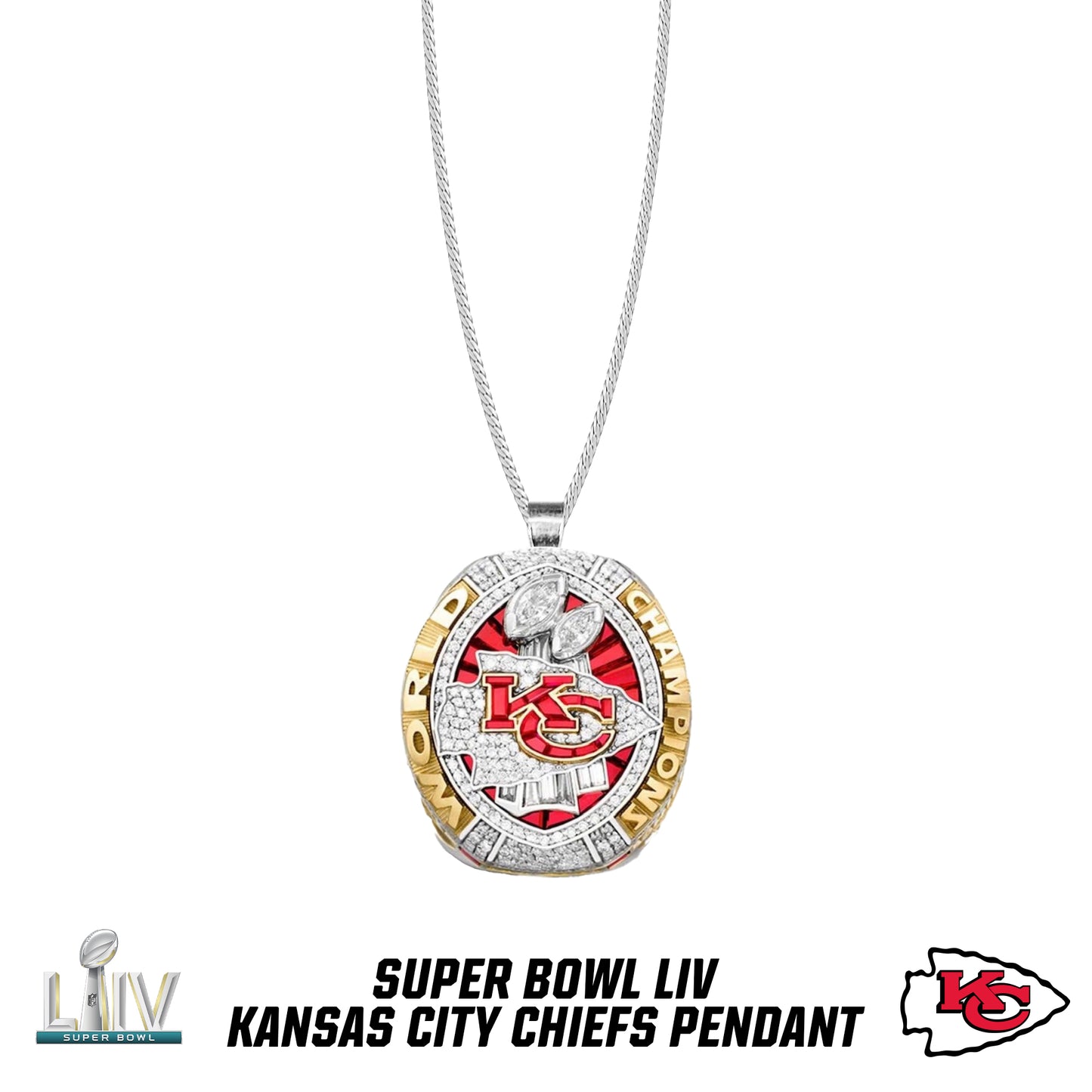 2019 season Kansas City Chiefs Super Bowl LIV Pendant
