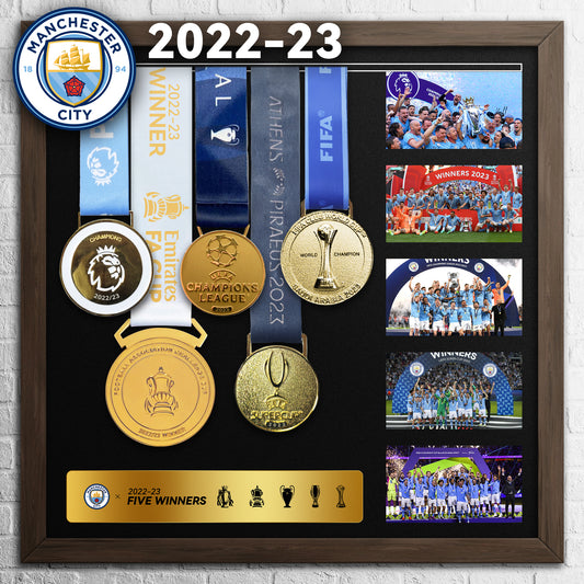 2022–23 Manchester City Football Medal Frame