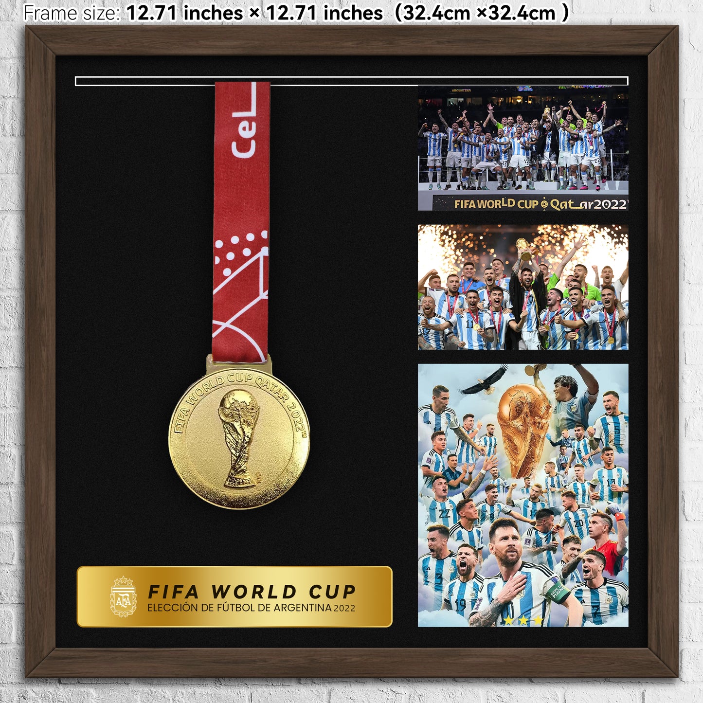 2022 Argentina FIFA World Cup Football Medal Frame