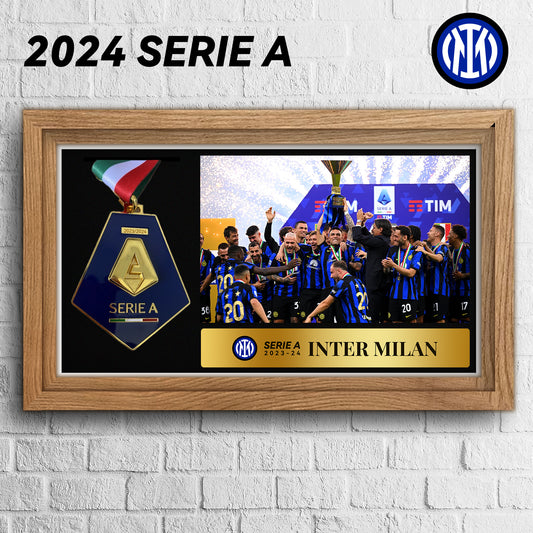 2023-24 Inter Milan Serie A Championship Medal Frame