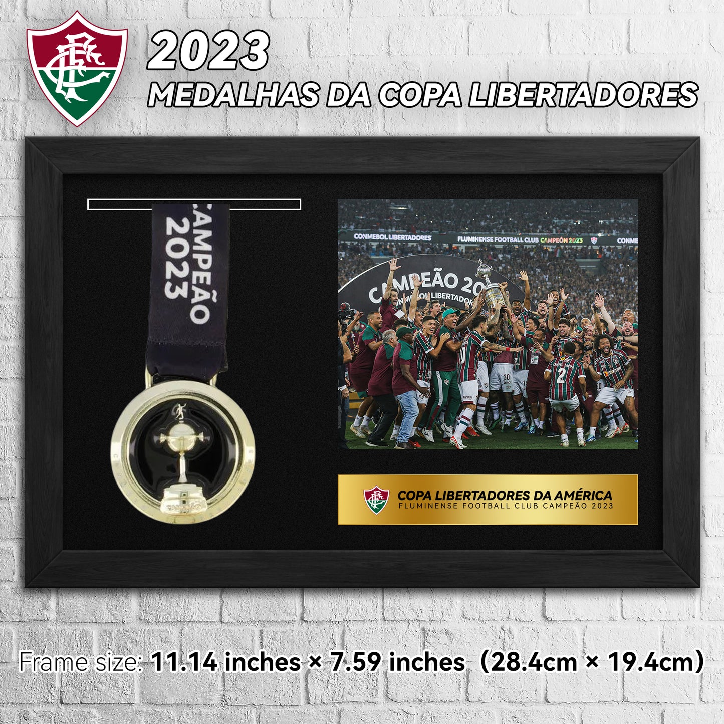 2023 Fluminense Copa Libertadores de América Football Medal Frame