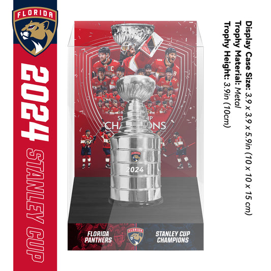 2024 Florida Panthers Stanley Cup Final Championship Trophy and Ring Display Case
