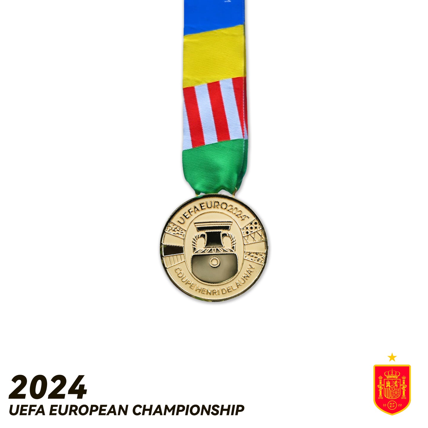 2024 Spain National Football Team UEFA European Championship Medal Frame