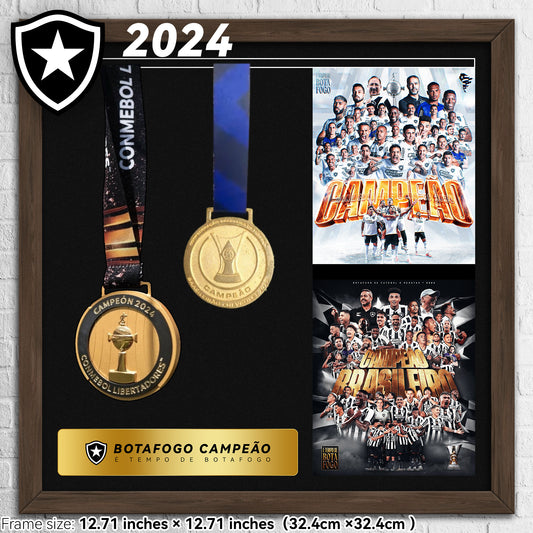 2024 Botafogo 2 Medals Football Medal Frame