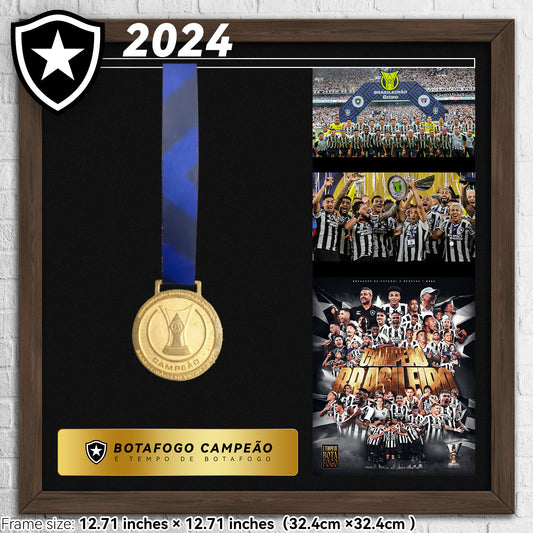 2024 Botafogo Campeonato Brasileiro Série A Football Medal Frame