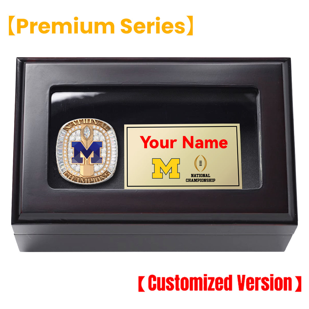 [ Premium Series]2023 Wolverines Go Blue National Championship Ring