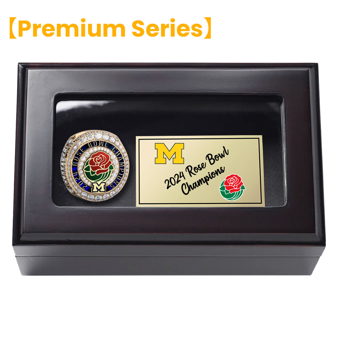 [ Premium Series]2024 Wolverines Go Blue Rose Bowl  Championship Ring