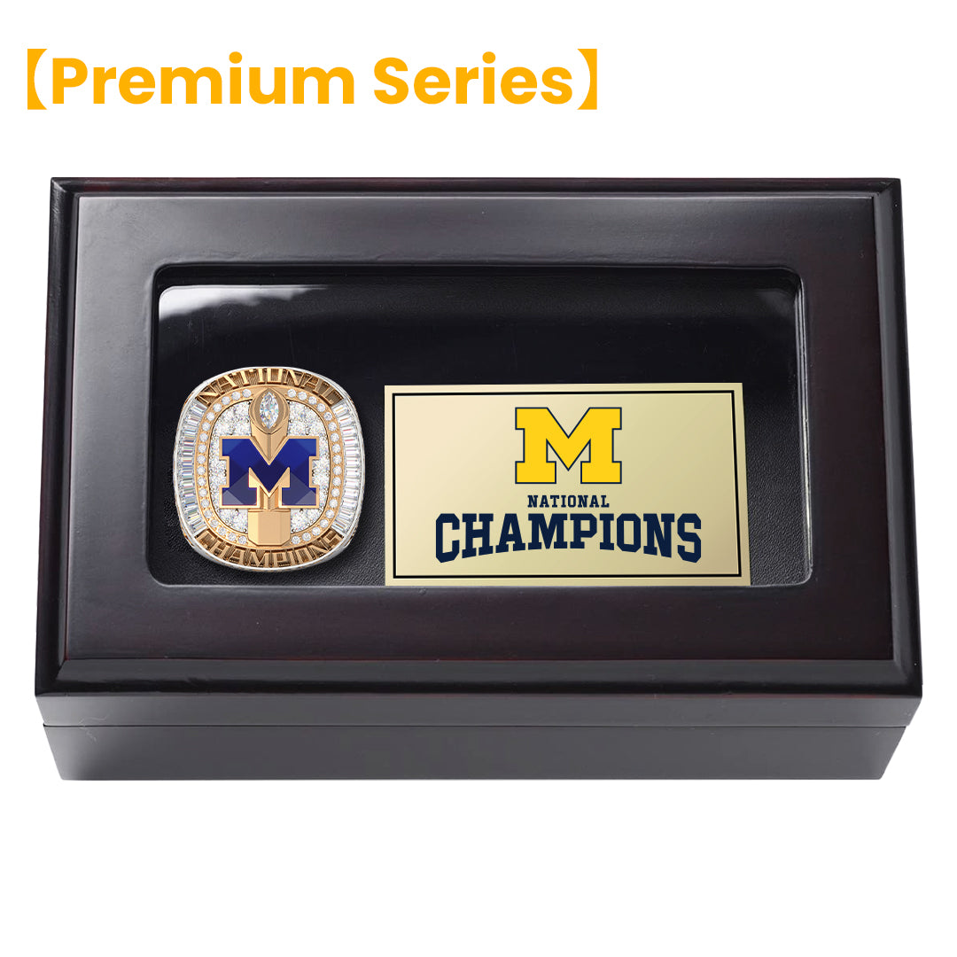 [ Premium Series]2023 Wolverines Go Blue National Championship Ring