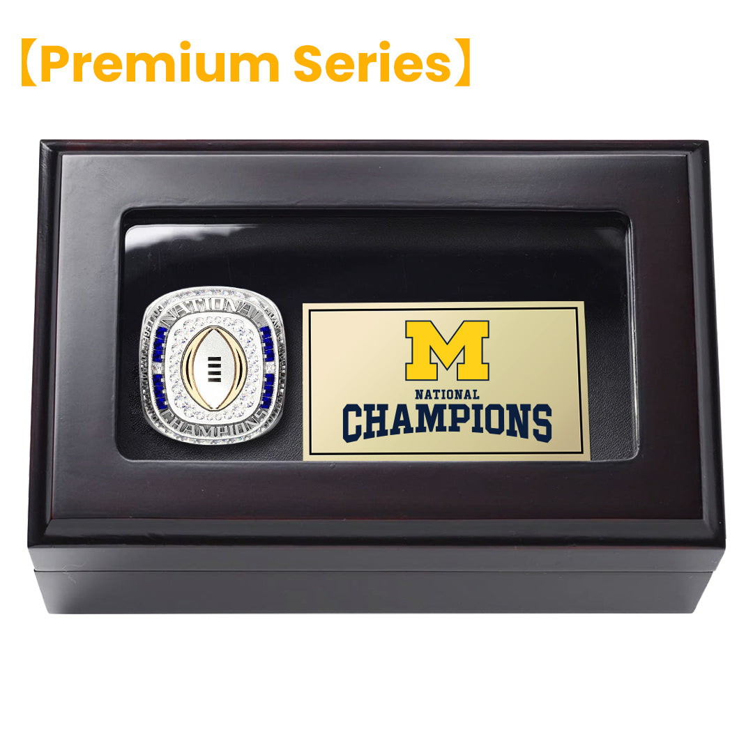 [ Premium Series]2024 Wolverines Go Blue Play Off Championship Ring