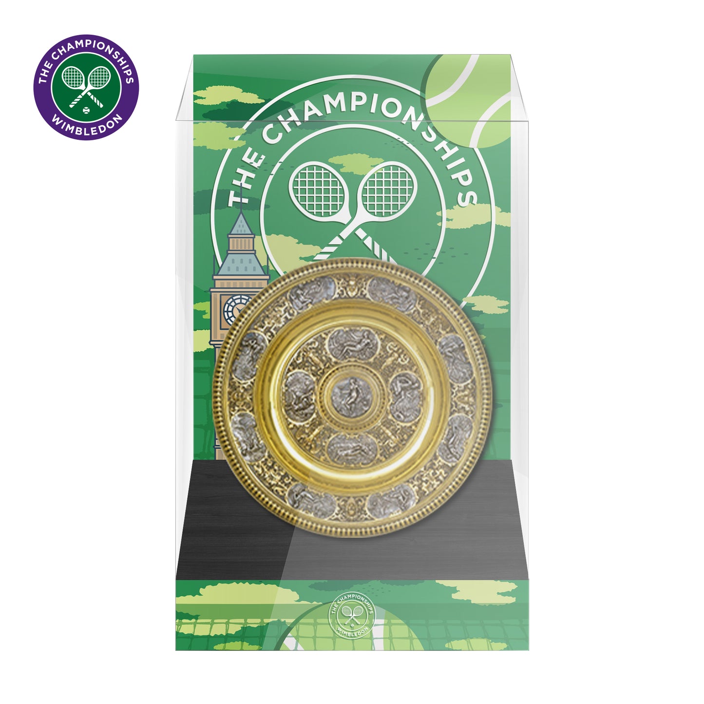 Wimbledon Women's Singles Tennis Trophy Display Case