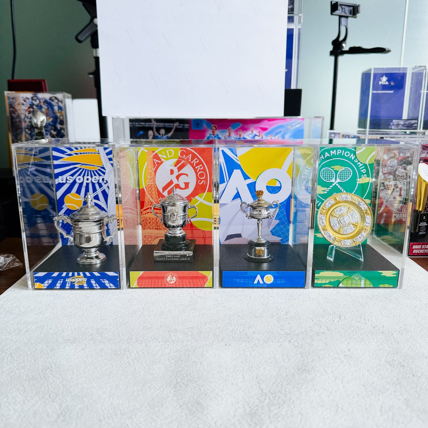 Wimbledon Women's Singles Tennis Trophy Display Case