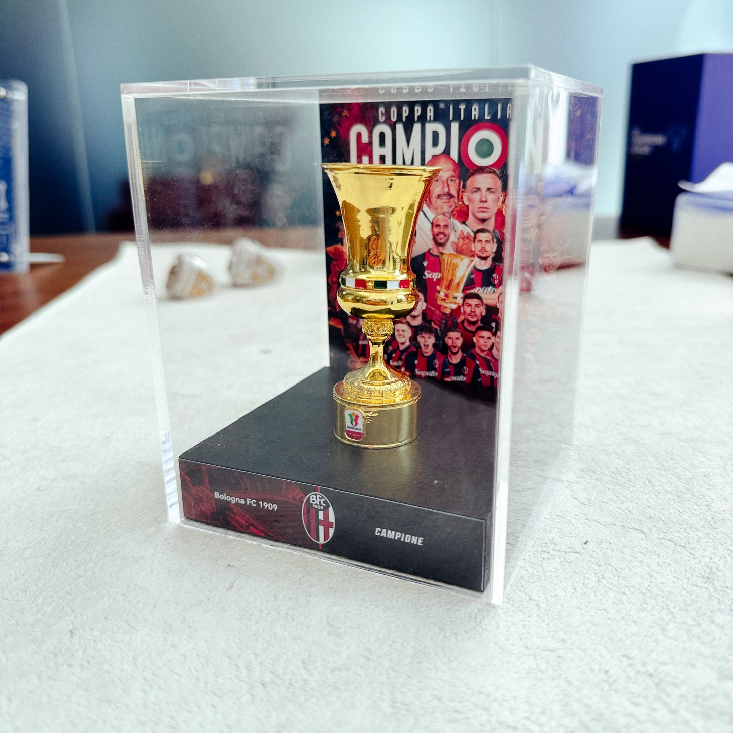 Coppa Italia Championship Trophy Display Case
