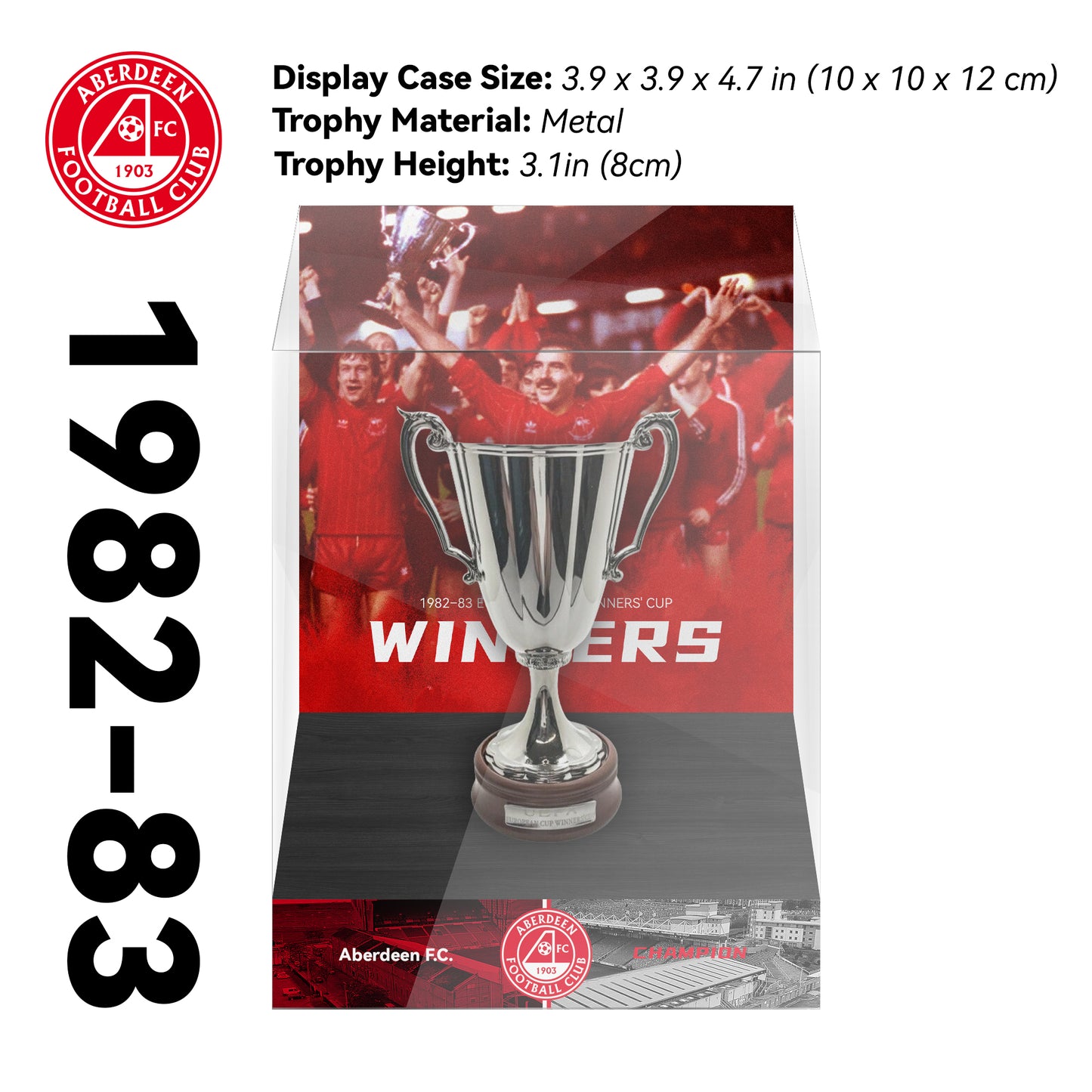 Aberdeen 1982-83 UEFA Cup Winners' Cup Display Case