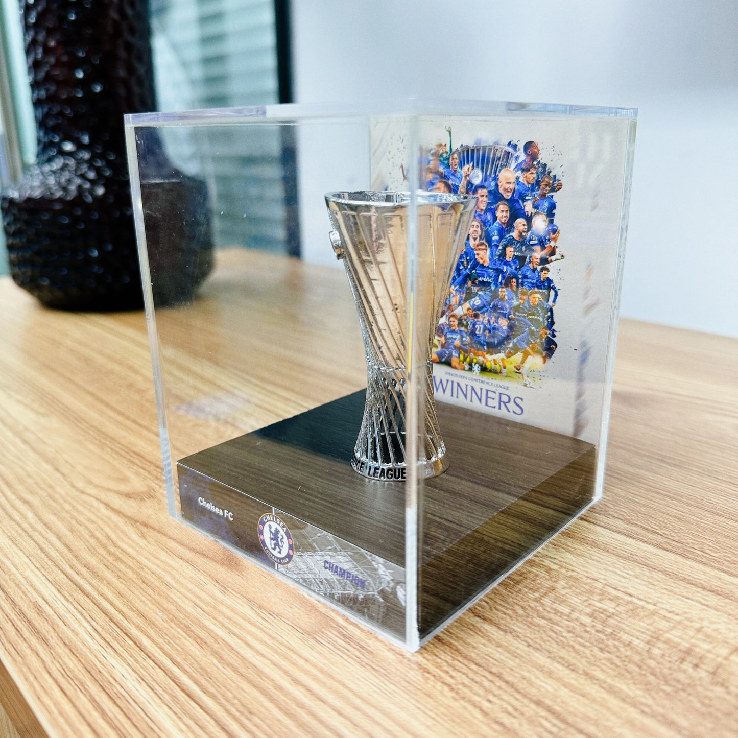 UEFA Conference League Championship Trophy Display Case