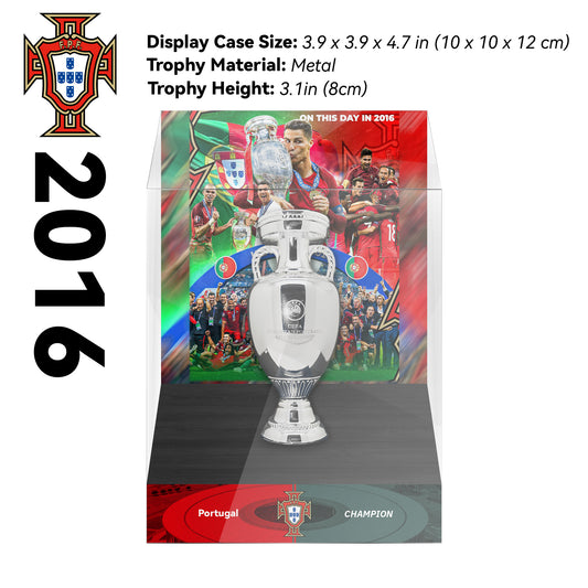 Portugal European Cup Cristiano Ronaldo Commemorative Trophy Display Case