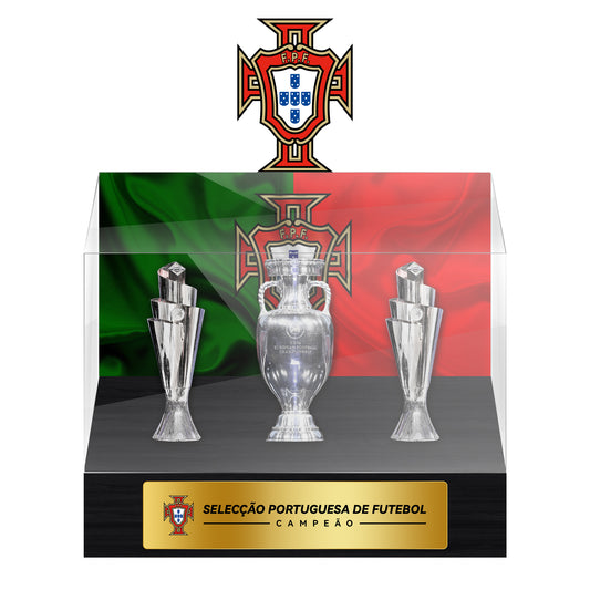 Portugal National Football Team  Championship Trophy Display Case