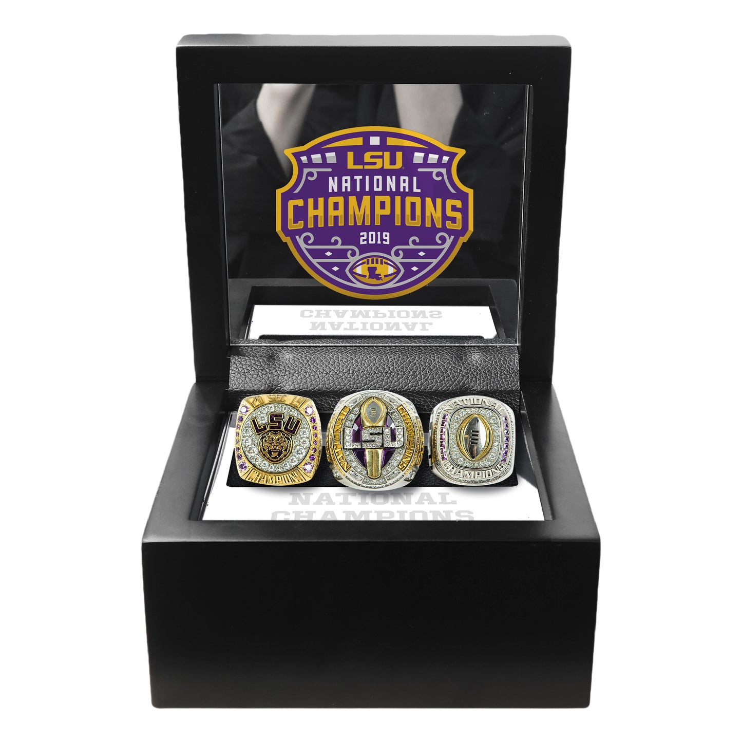 2019 LSU Tigers 3  Championship Rings Set