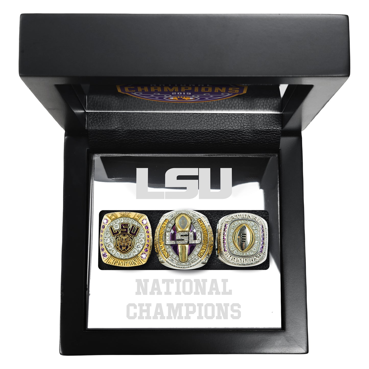 2019 LSU Tigers 3  Championship Rings Set