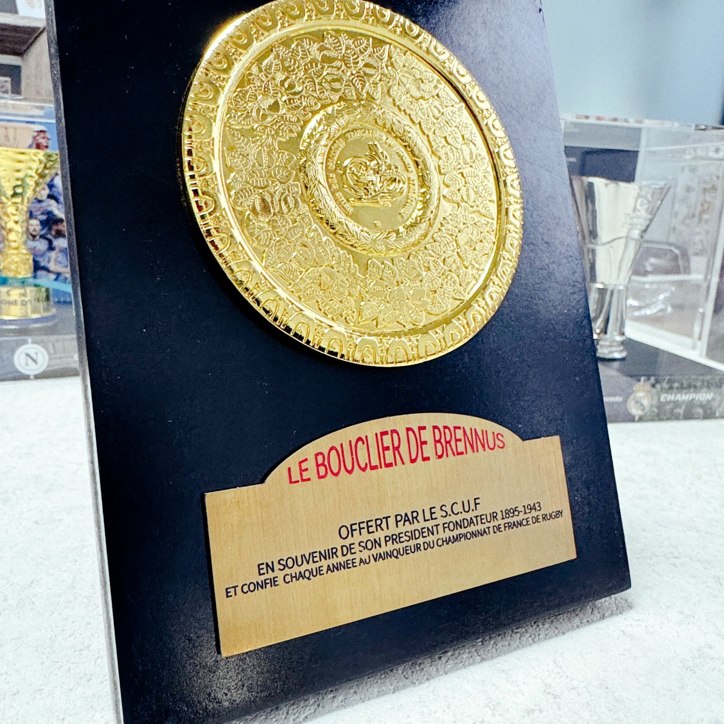Top14 Bouclier de Brennus Brennus Shield French rugby union club Champions Trophy
