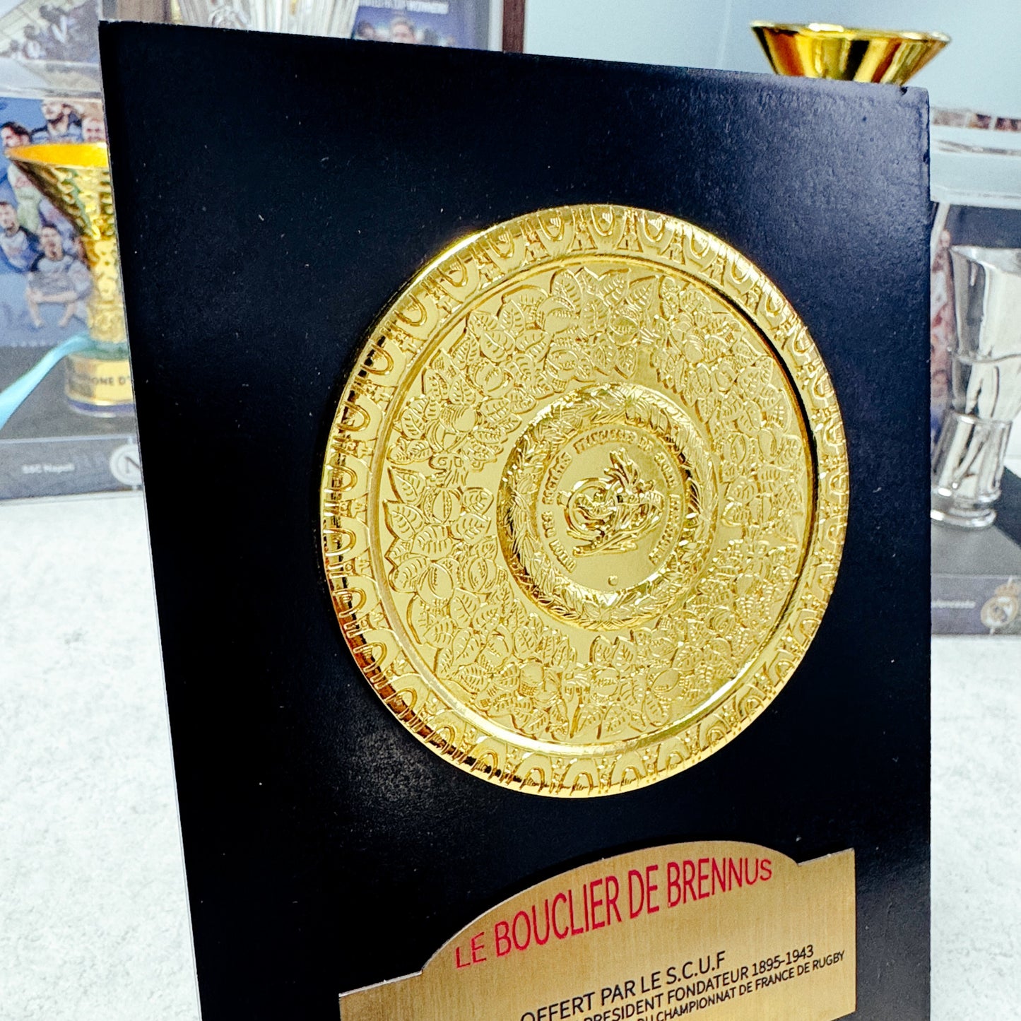 Top14 Bouclier de Brennus Brennus Shield French rugby union club Champions Trophy