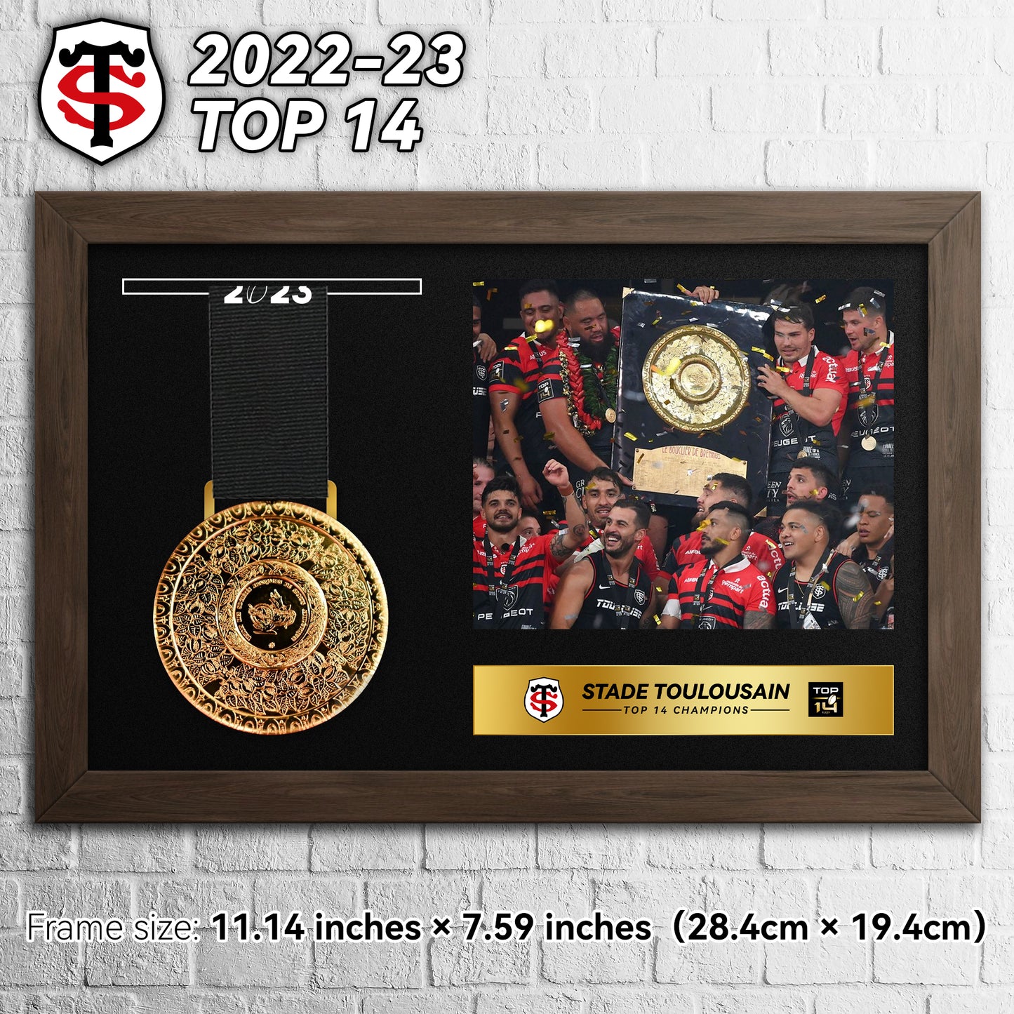 2023 Stade Toulousain Top14 Rugby Medal