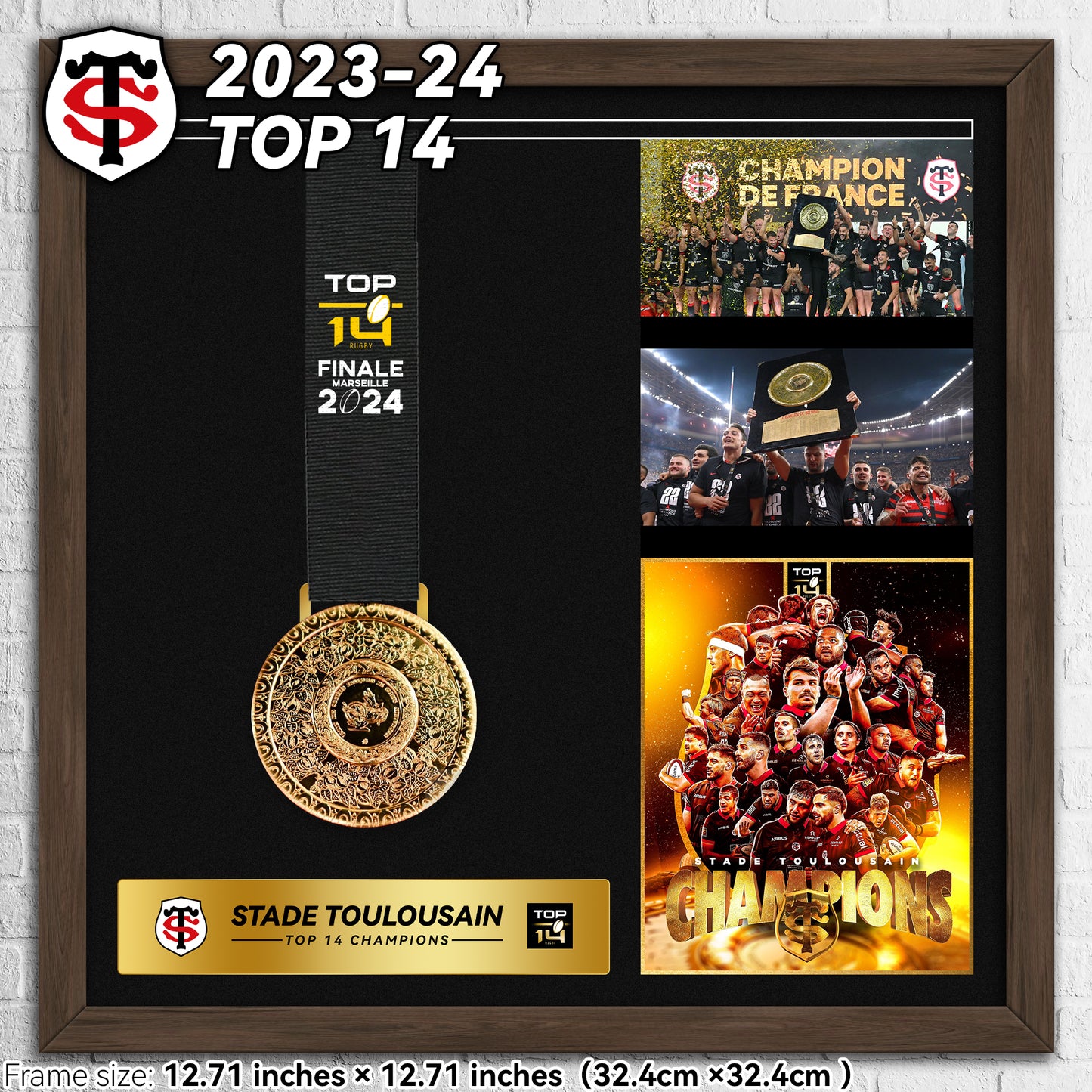 2024 Stade Toulousain Top14 Rugby Medal