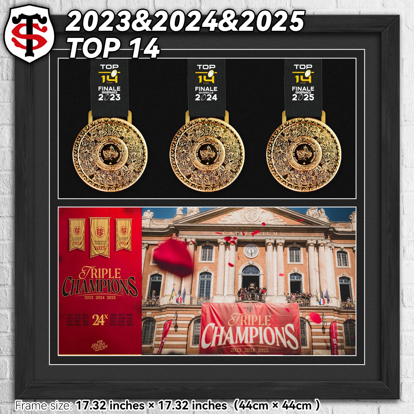 2025 Stade Toulousain Top14 Rugby Medal