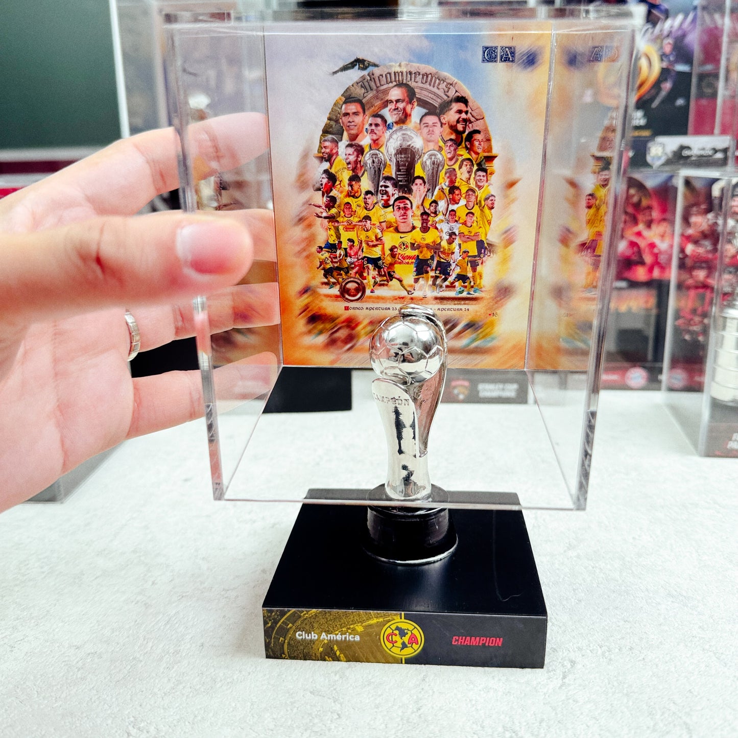 2025 Club América Liga MX Apertura ChampionsTrophy Display Case