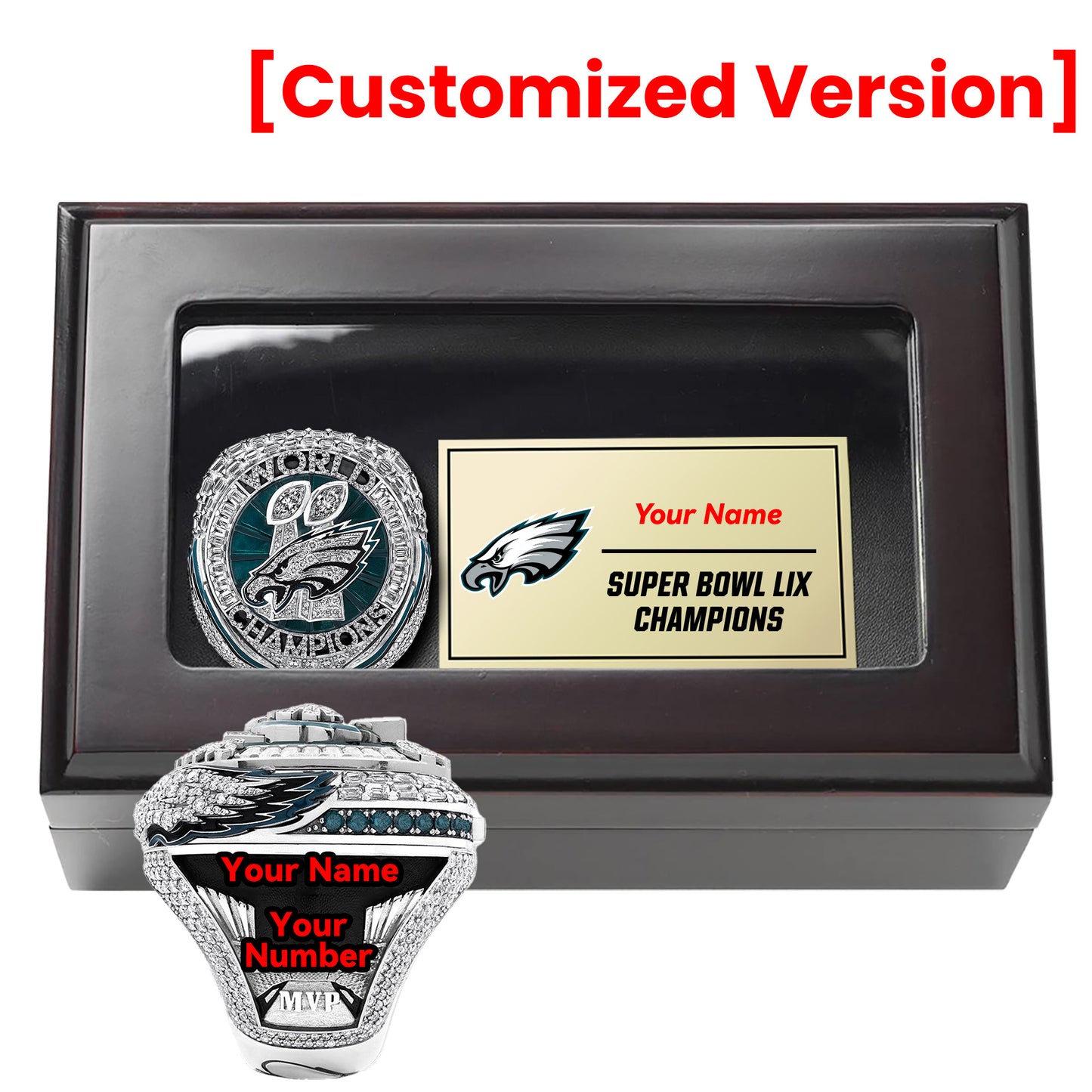 [Standard Version]  Philadelphia Eagles LIX Super Bowl Championship Ring