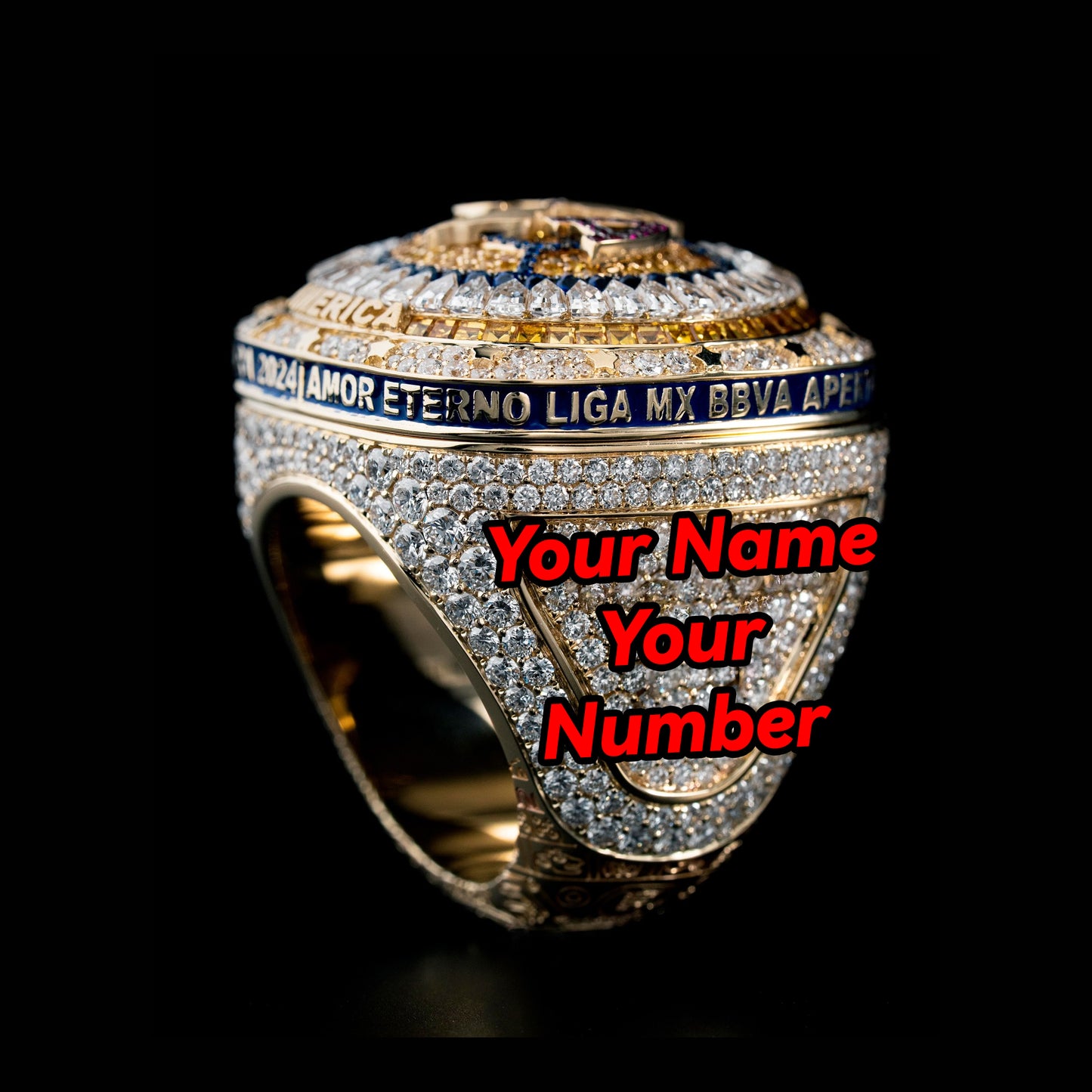 2024 Club América La Liga MX Tricampeones Ring