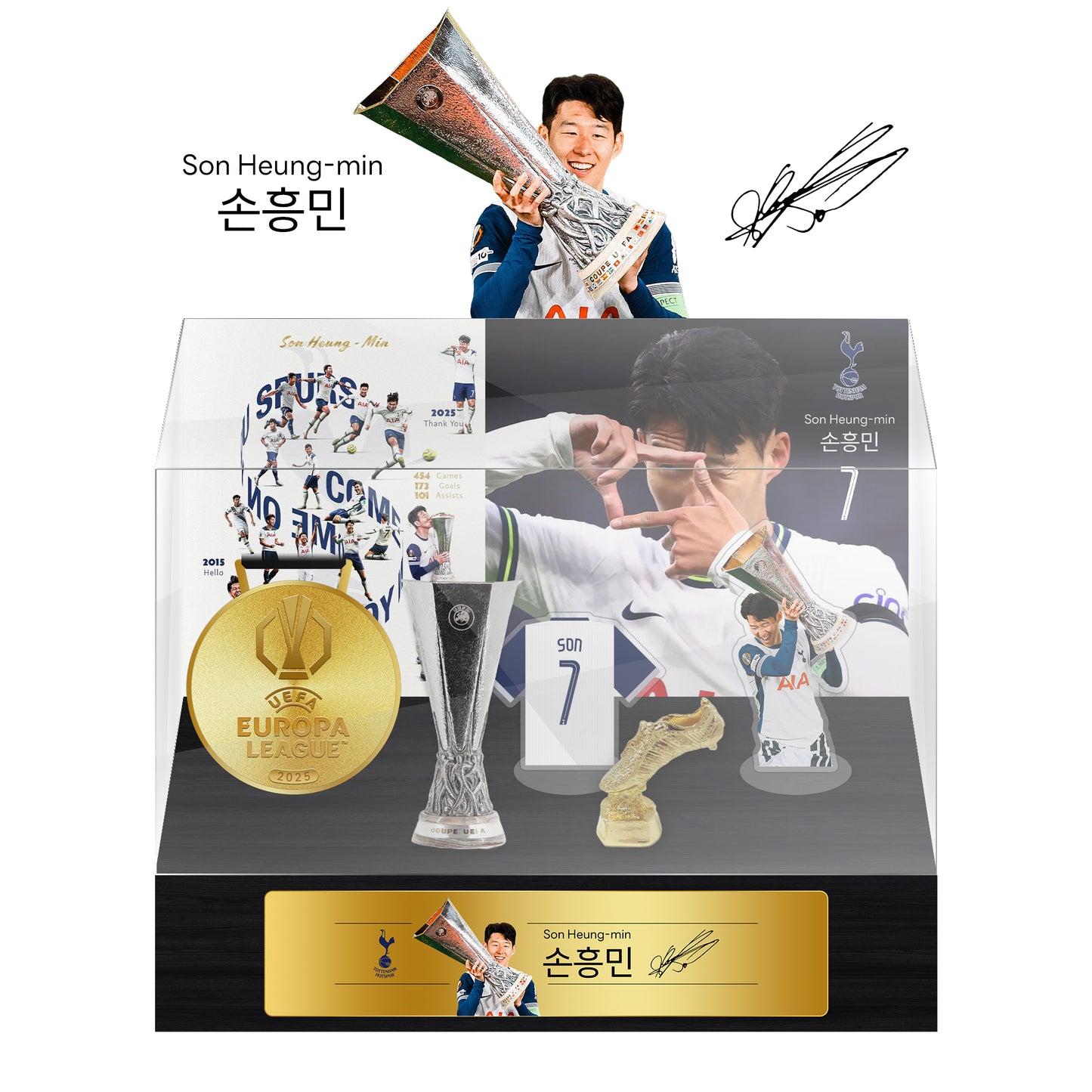Tottenham Hotspur Son Heung-min UEFA UEFA Cup Winners' Trophy Medal Collection