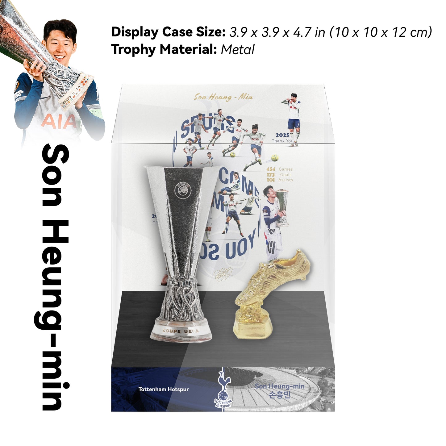 Tottenham Hotspur Son Heung-min Champions Trophy Display Case