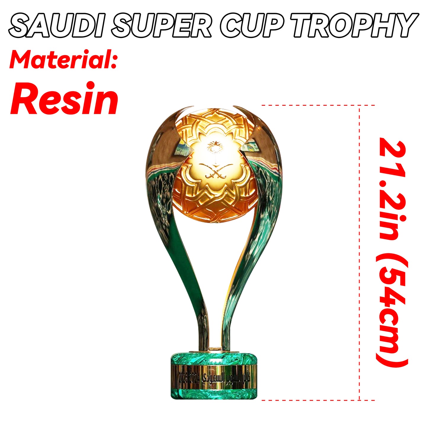 Saudi Super Cup Trophy Display Case