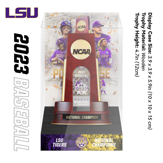 2023 NCAA Division I Baseball National Championship Trophy Display Case