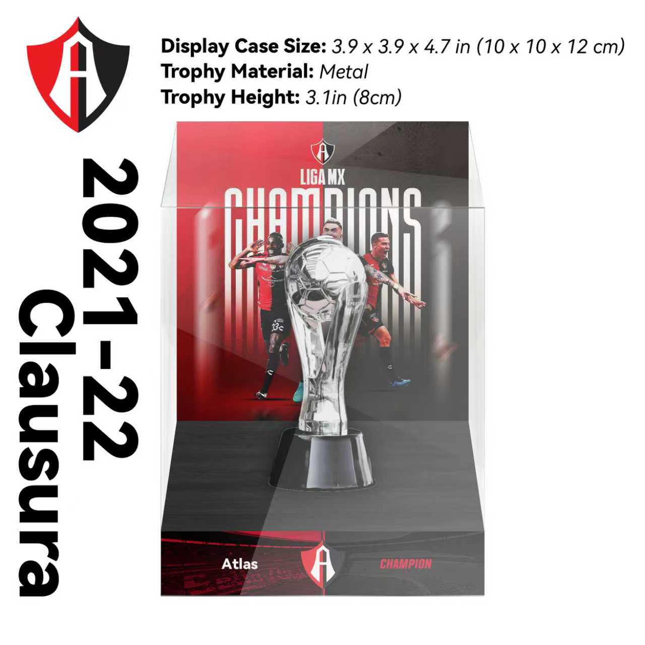 Liga MX Championship Trophy Display Case