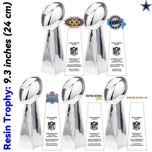 Dallas Cowboys 5 Super Bowl trophies