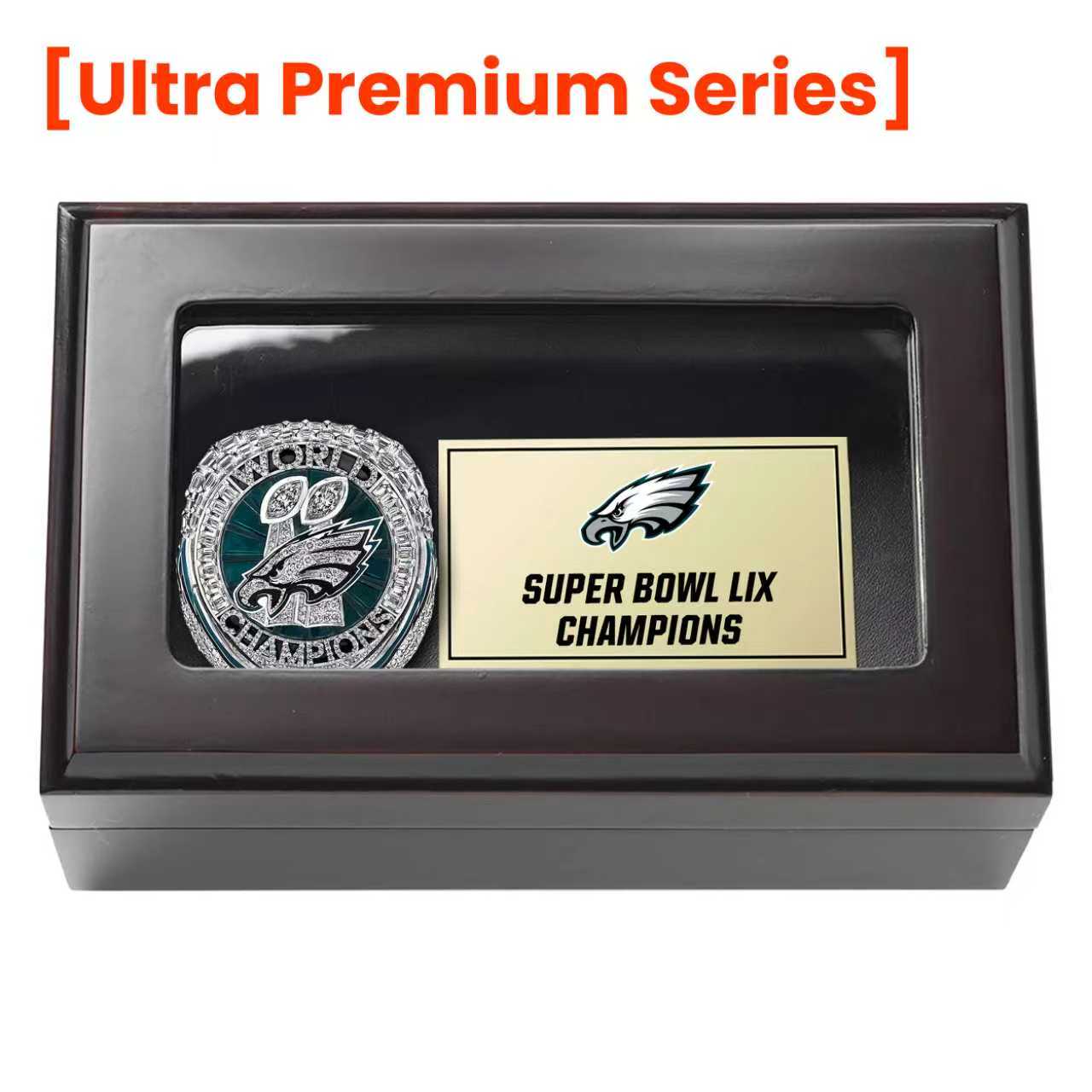 【Ultra Premium Series】【𝘄𝗶𝗻𝗴𝘀 𝗽𝗼𝗽 𝗼𝘂𝘁 】Philadelphia Eagles LIX Super Bowl Championship Ring